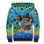 Personalized Kiss My Bass Fishing Sherpa Hoodie Fish Me Luck - Wonder Print Shop