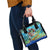 Kiss My Bass Fishing Shoulder Handbag Fish Me Luck