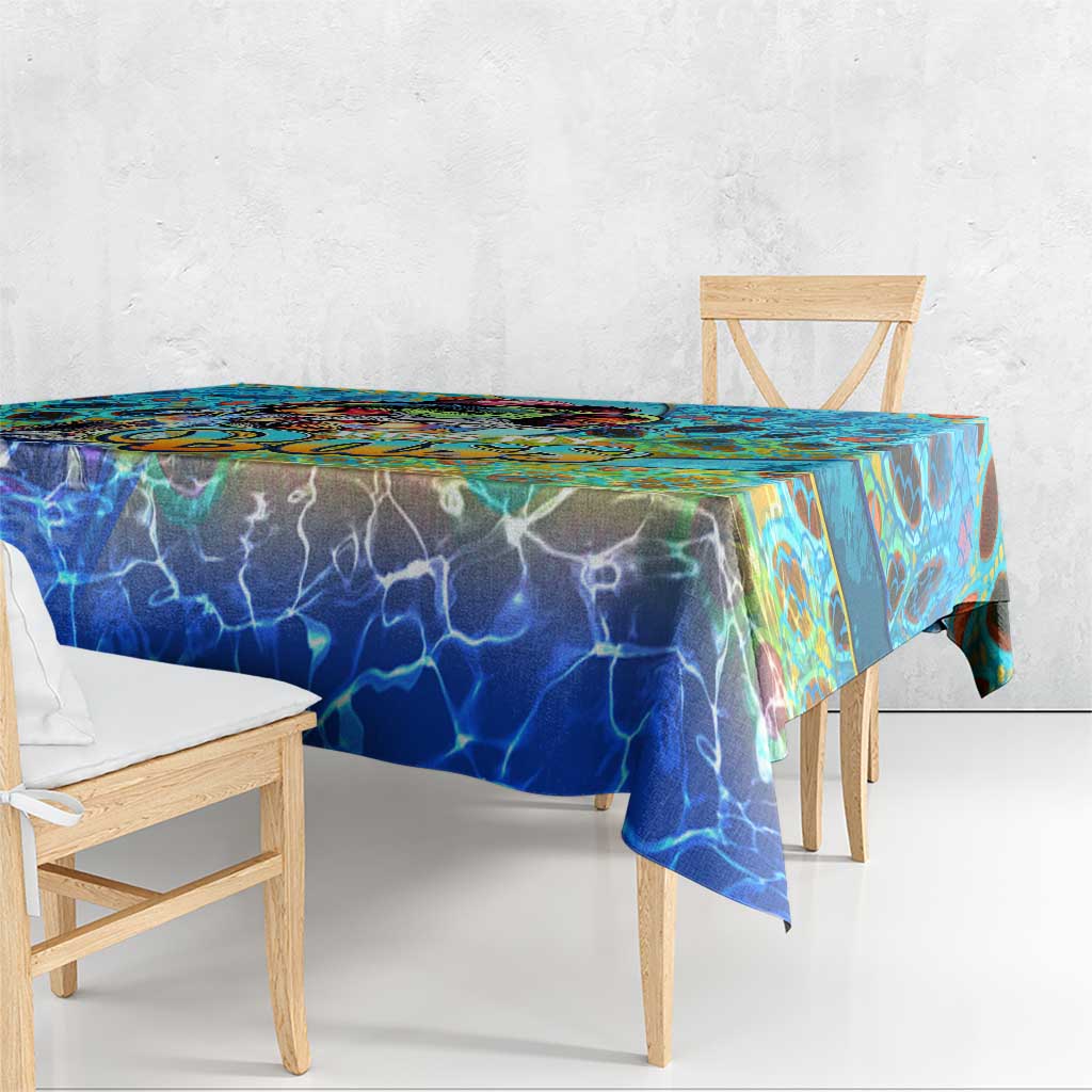 Kiss My Bass Fishing Tablecloth Fish Me Luck - Wonder Print Shop