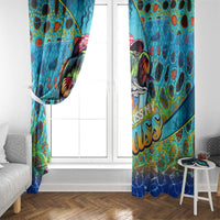 Kiss My Bass Fishing Window Curtain Fish Me Luck - Wonder Print Shop