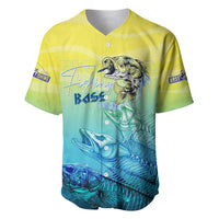 Personalized Fishing Bone Summer Bass Baseball Jersey Fishbone Ocean - Wonder Print Shop