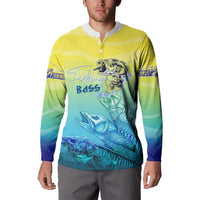 Personalized Fishing Bone Summer Bass Button Sweatshirt Fishbone Ocean - Wonder Print Shop