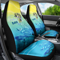 Fishing Bone Summer Bass Car Seat Cover Fishbone Ocean - Wonder Print Shop