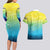 Personalized Fishing Bone Summer Bass Couples Matching Long Sleeve Bodycon Dress and Hawaiian Shirt Fishbone Ocean - Wonder Print Shop