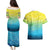 Personalized Fishing Bone Summer Bass Couples Matching Puletasi and Hawaiian Shirt Fishbone Ocean - Wonder Print Shop