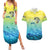 Personalized Fishing Bone Summer Bass Couples Matching Summer Maxi Dress and Hawaiian Shirt Fishbone Ocean - Wonder Print Shop