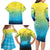 Personalized Fishing Bone Summer Bass Family Matching Long Sleeve Bodycon Dress and Hawaiian Shirt Fishbone Ocean - Wonder Print Shop
