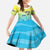 Personalized Fishing Bone Summer Bass Family Matching Mermaid Dress and Hawaiian Shirt Fishbone Ocean - Wonder Print Shop