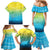 Personalized Fishing Bone Summer Bass Family Matching Mermaid Dress and Hawaiian Shirt Fishbone Ocean - Wonder Print Shop