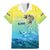 Personalized Fishing Bone Summer Bass Family Matching Mermaid Dress and Hawaiian Shirt Fishbone Ocean - Wonder Print Shop