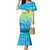 Personalized Fishing Bone Summer Bass Family Matching Mermaid Dress and Hawaiian Shirt Fishbone Ocean - Wonder Print Shop