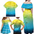 Personalized Fishing Bone Summer Bass Family Matching Off Shoulder Maxi Dress and Hawaiian Shirt Fishbone Ocean - Wonder Print Shop