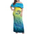 Personalized Fishing Bone Summer Bass Family Matching Off Shoulder Maxi Dress and Hawaiian Shirt Fishbone Ocean - Wonder Print Shop