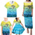 Personalized Fishing Bone Summer Bass Family Matching Puletasi and Hawaiian Shirt Fishbone Ocean - Wonder Print Shop