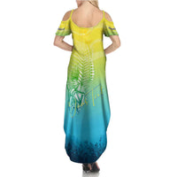 Personalized Fishing Bone Summer Bass Family Matching Summer Maxi Dress and Hawaiian Shirt Fishbone Ocean - Wonder Print Shop
