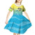 Personalized Fishing Bone Summer Bass Kid Short Sleeve Dress Fishbone Ocean - Wonder Print Shop