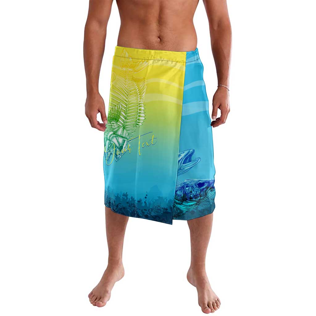 Personalized Fishing Bone Summer Bass Lavalava Fishbone Ocean - Wonder Print Shop