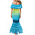Personalized Fishing Bone Summer Bass Mermaid Dress Fishbone Ocean - Wonder Print Shop