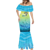 Personalized Fishing Bone Summer Bass Mermaid Dress Fishbone Ocean - Wonder Print Shop