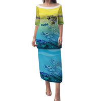 Personalized Fishing Bone Summer Bass Puletasi Fishbone Ocean - Wonder Print Shop