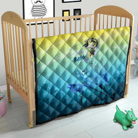 Fishing Bone Summer Bass Quilt Fishbone Ocean - Wonder Print Shop