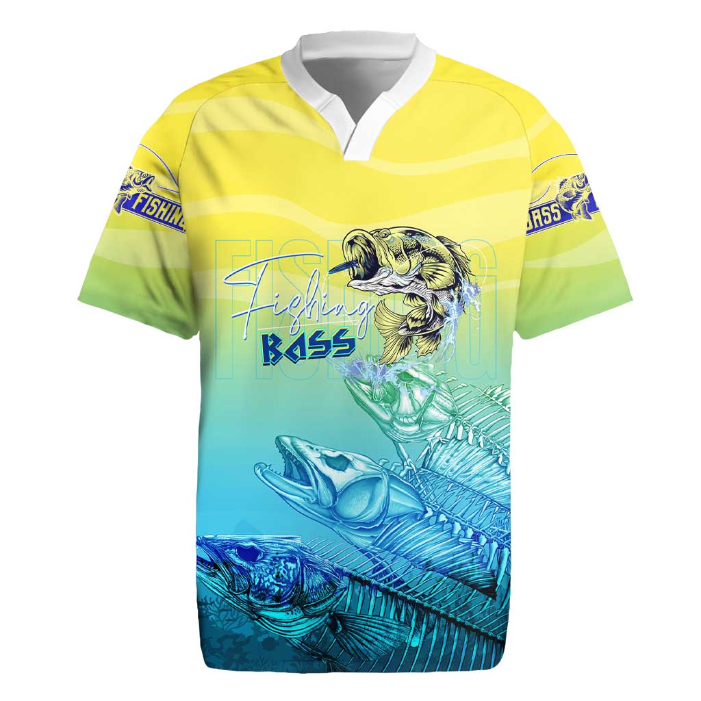 Personalized Fishing Bone Summer Bass Rugby Jersey Fishbone Ocean - Wonder Print Shop