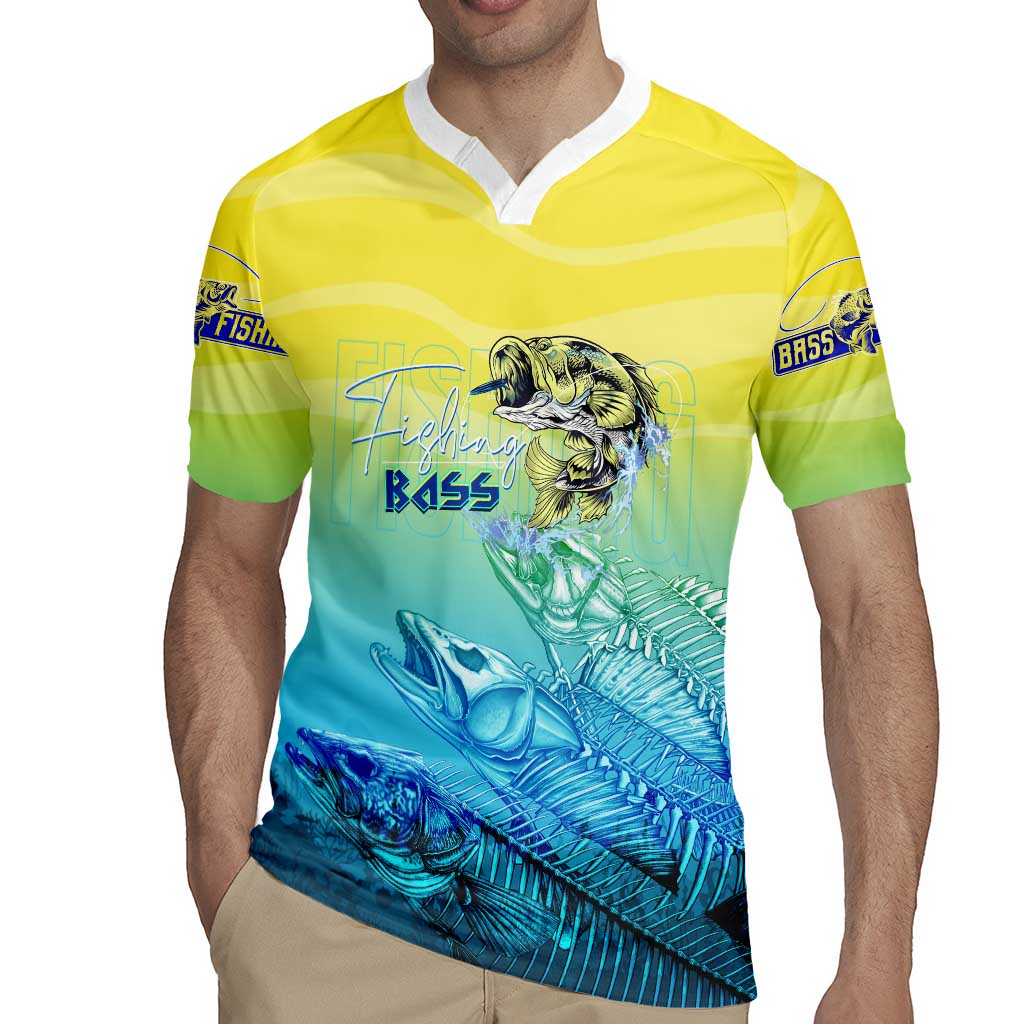 Personalized Fishing Bone Summer Bass Rugby Jersey Fishbone Ocean - Wonder Print Shop