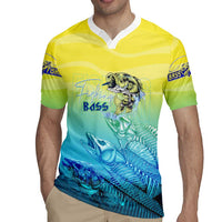 Personalized Fishing Bone Summer Bass Rugby Jersey Fishbone Ocean - Wonder Print Shop