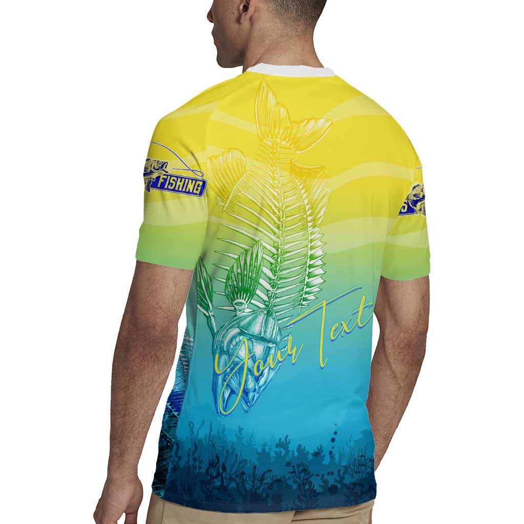 Personalized Fishing Bone Summer Bass Rugby Jersey Fishbone Ocean - Wonder Print Shop