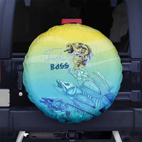 Fishing Bone Summer Bass Spare Tire Cover Fishbone Ocean - Wonder Print Shop