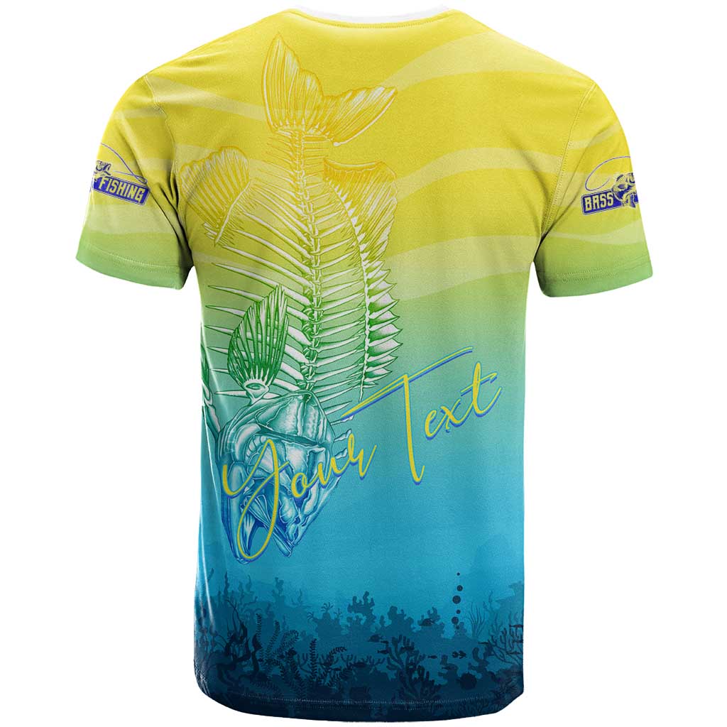 Personalized Fishing Bone Summer Bass T Shirt Fishbone Ocean - Wonder Print Shop