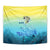 Fishing Bone Summer Bass Tapestry Fishbone Ocean - Wonder Print Shop