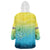 Personalized Fishing Bone Summer Bass Wearable Blanket Hoodie Fishbone Ocean - Wonder Print Shop