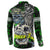 Personalized Franken Fish Button Sweatshirt Skull Fishing Green - Wonder Print Shop