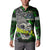 Personalized Franken Fish Button Sweatshirt Skull Fishing Green - Wonder Print Shop