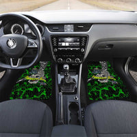Franken Fish Car Mats Skull Fishing Green - Wonder Print Shop