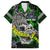 Personalized Franken Fish Family Matching Puletasi and Hawaiian Shirt Skull Fishing Green - Wonder Print Shop