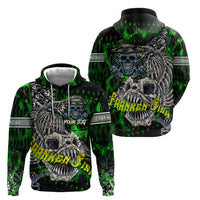 Personalized Franken Fish Hoodie Skull Fishing Green - Wonder Print Shop
