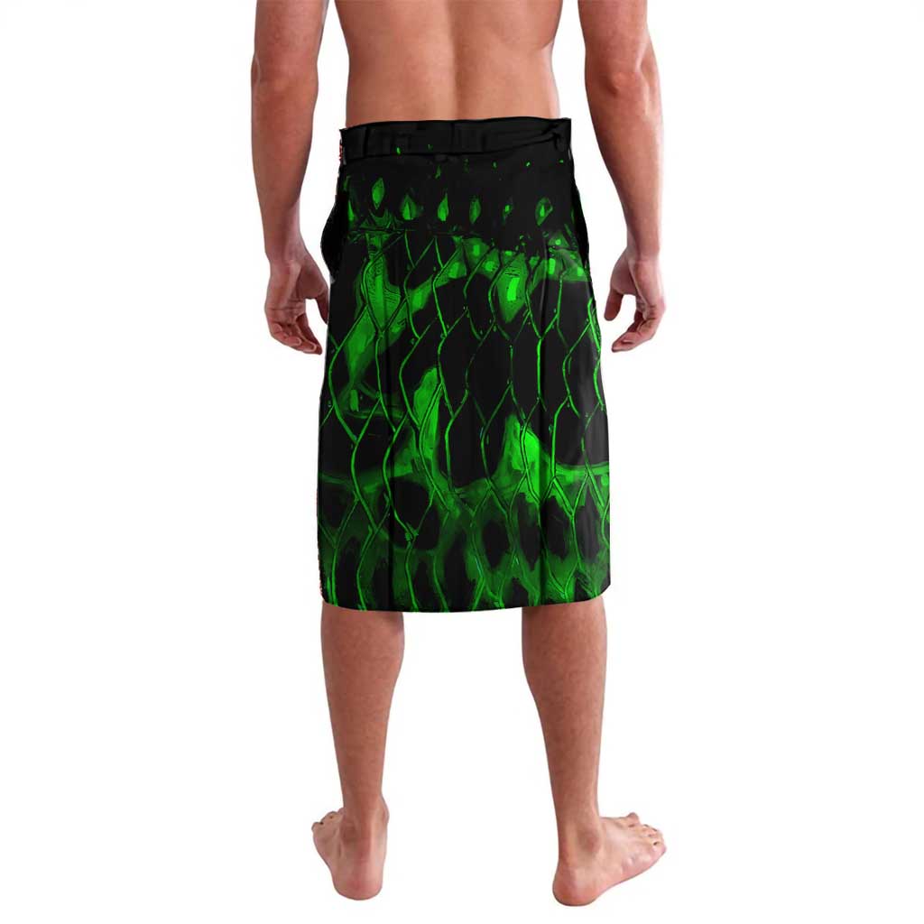 Personalized Franken Fish Lavalava Skull Fishing Green - Wonder Print Shop