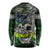 Personalized Franken Fish Long Sleeve Shirt Skull Fishing Green - Wonder Print Shop