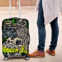 Franken Fish Luggage Cover Skull Fishing Green - Wonder Print Shop