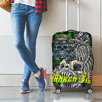 Franken Fish Luggage Cover Skull Fishing Green - Wonder Print Shop