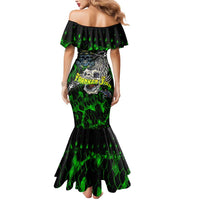 Personalized Franken Fish Mermaid Dress Skull Fishing Green - Wonder Print Shop