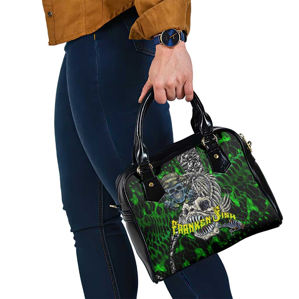 Franken Fish Shoulder Handbag Skull Fishing Green
