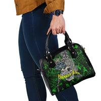 Franken Fish Shoulder Handbag Skull Fishing Green