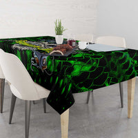 Franken Fish Tablecloth Skull Fishing Green - Wonder Print Shop