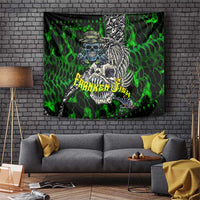 Franken Fish Tapestry Skull Fishing Green - Wonder Print Shop