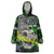 Personalized Franken Fish Wearable Blanket Hoodie Skull Fishing Green - Wonder Print Shop