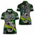Personalized Franken Fish Women Polo Shirt Skull Fishing Green - Wonder Print Shop