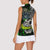 Personalized Franken Fish Women Sleeveless Polo Shirt Skull Fishing Green - Wonder Print Shop